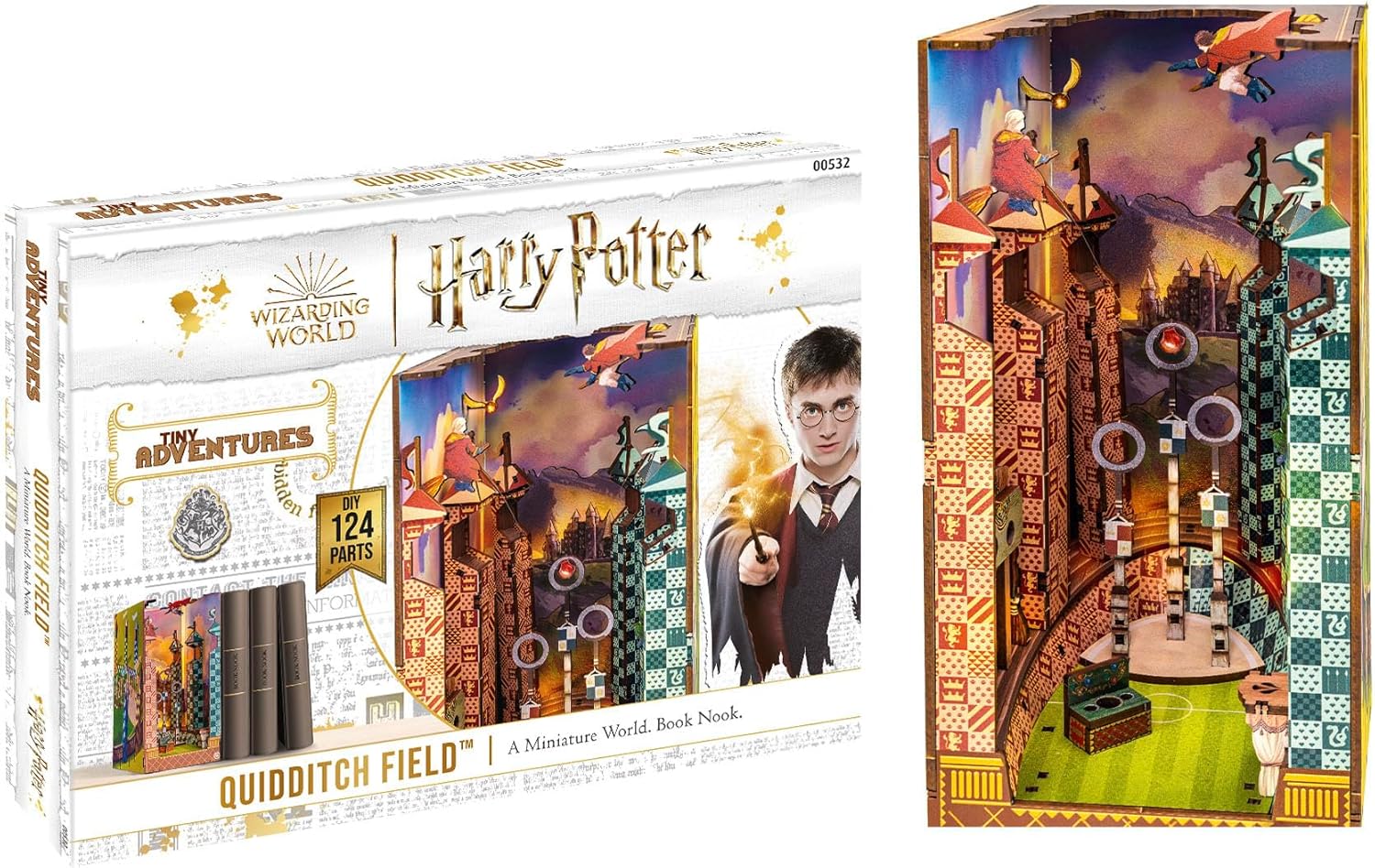 Revell 00532 Tiny Adventures – Harry Potter "Quidditch Field" Book Nook Modellbausatz