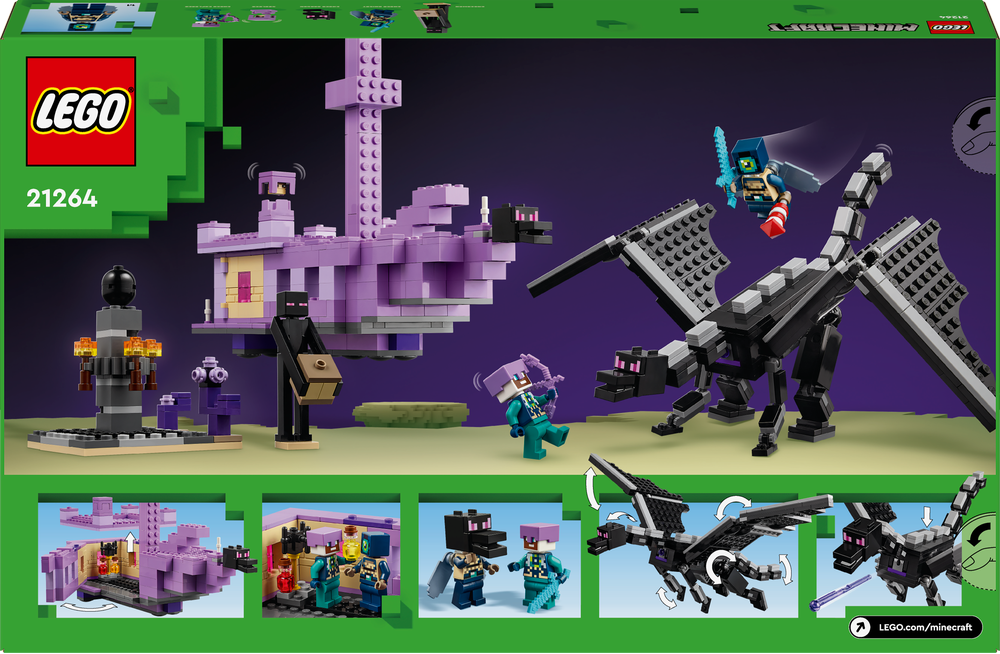 LEGO® Minecraft™ Der Enderdrache und das Endschiff 21264 Spielzeug, Roboter, Person