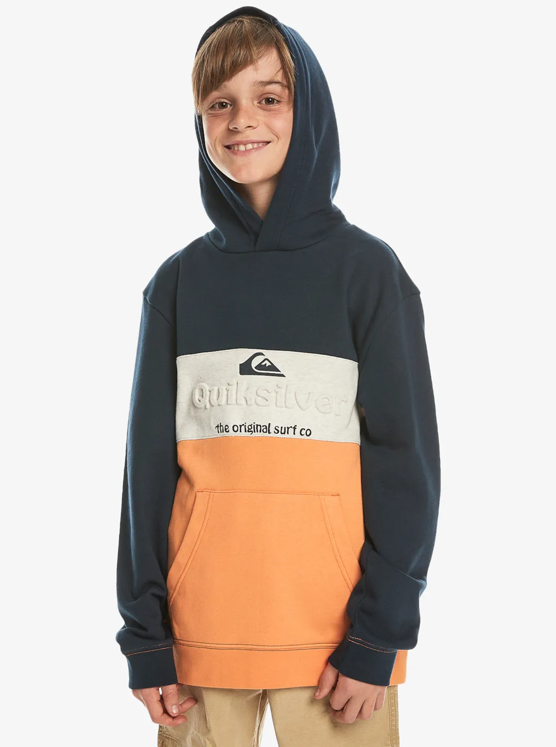 Quiksilver Emboss Block - Kapuzenpulli für Jungen 8-16 Dunkelblau GR. XS
