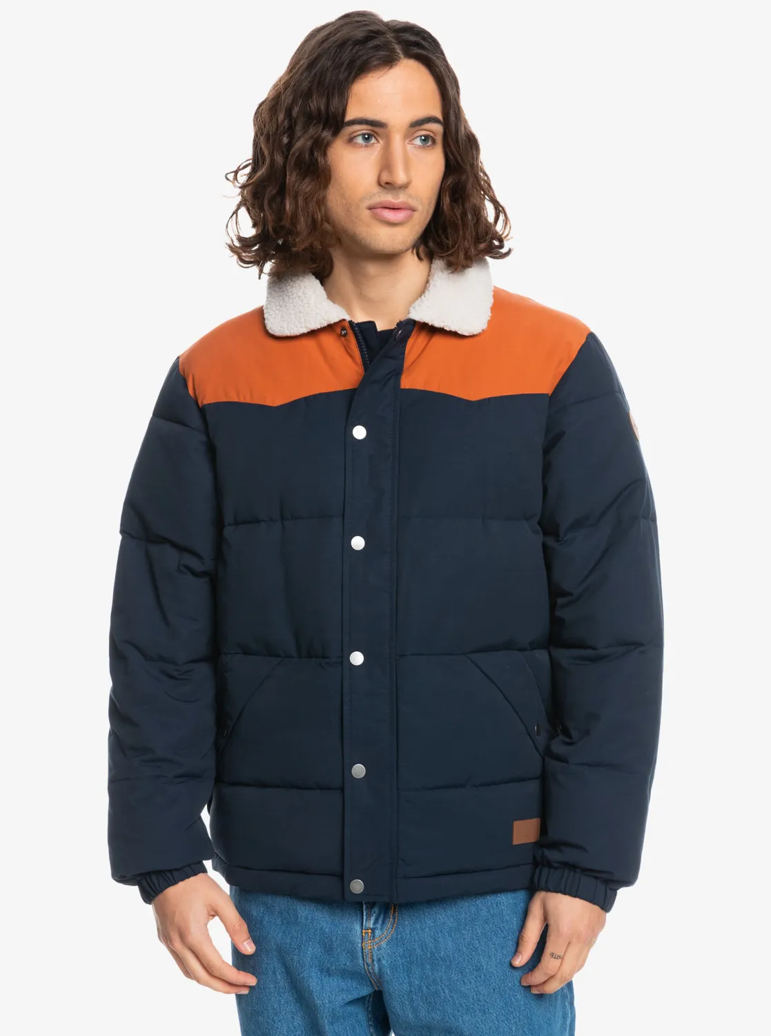 Quiksilver The - Steppjacke mit Colour Blocking für Männer Dunkelblau GR. L