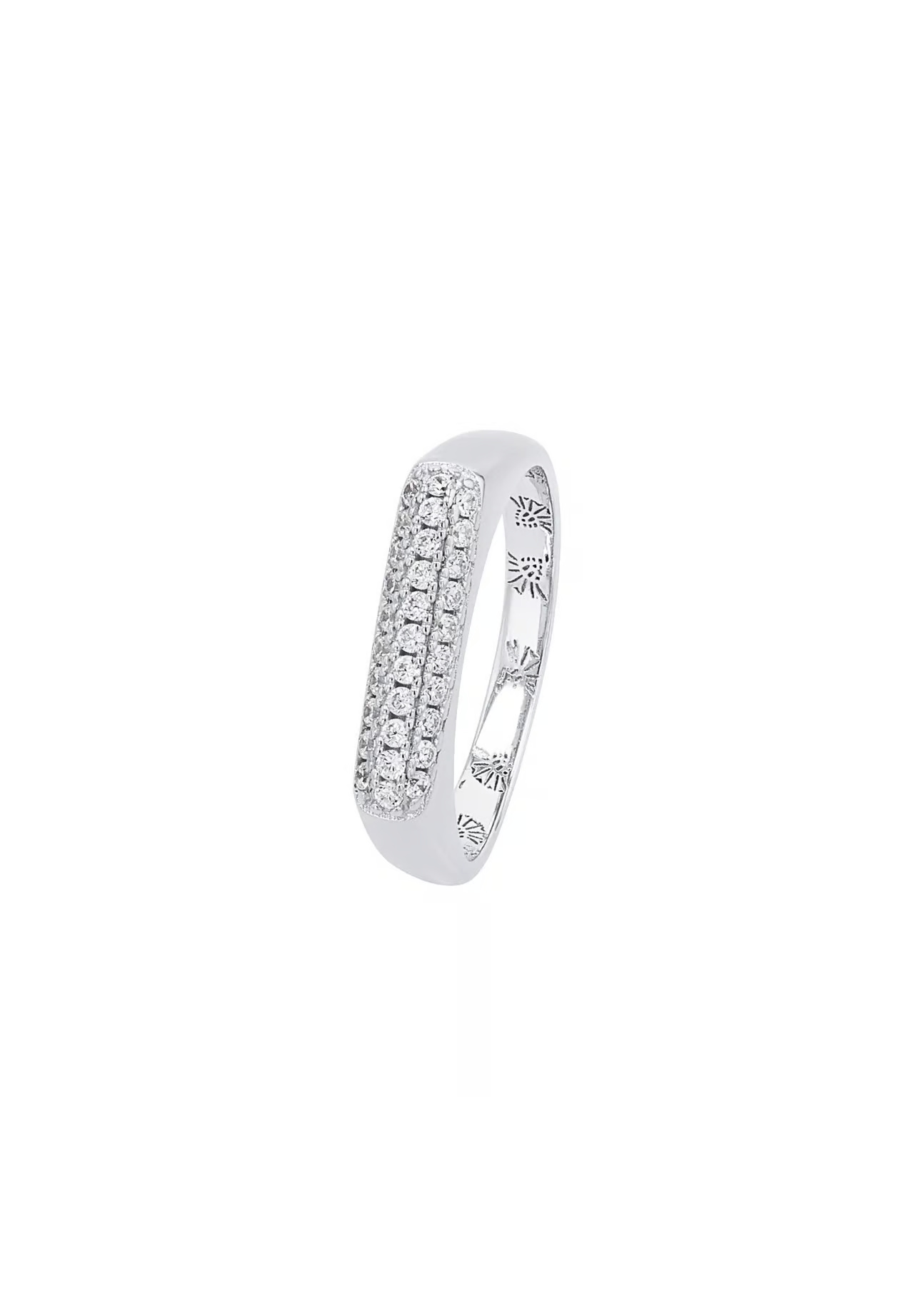 JOOP! Ring aus rhodiniertem 925 Sterling Silber mit Zirkonia, Gr. 56, Damen JOOP!, Ring, aus, rhodiniertem, 925, Sterling, Silber, mit, Zirkonia, Gr., 56, Damen
