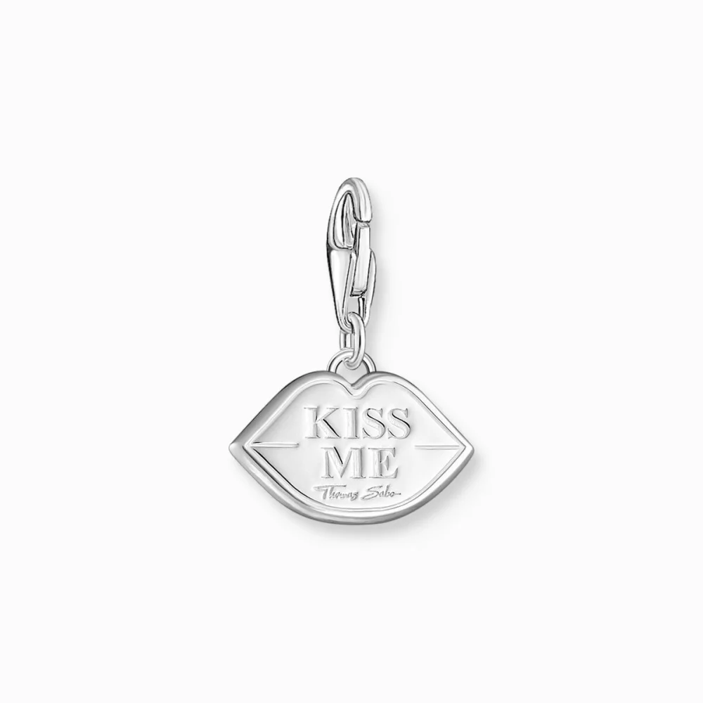 Thomas Sabo Anhänger Charm-Club Kussmund Rot Silber 2068-664-10