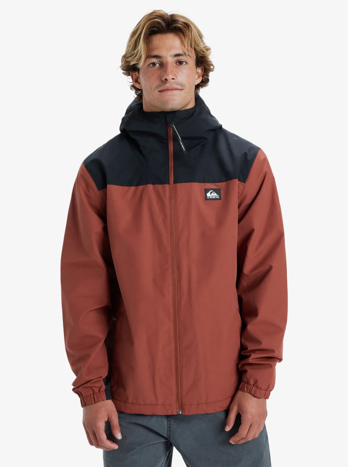 Quiksilver Overcast 3K Warm - Isolierende Kapuzenjacke für Männer Terracotta GR. L
