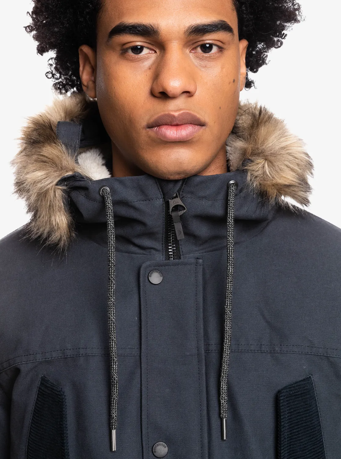 Quiksilver Long Trip - Parkajacke für Männer Schwarz GR. L