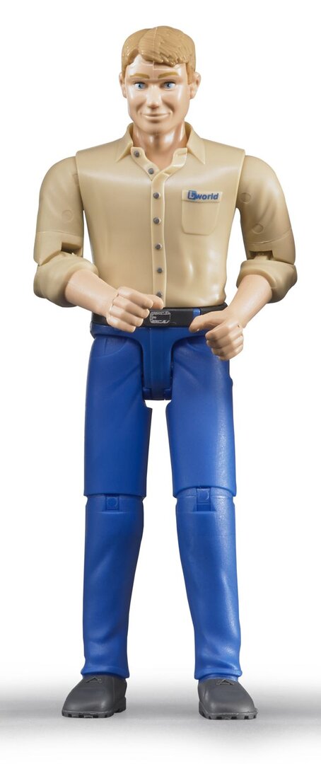 Bruder 60006 Bworld Mann, Heller Hauttyp, Blaue Hose Bruder, 60006, Bworld, Mann, Heller, Hauttyp, Blaue, Hose, Erwachsener, Männlich, Mann, Person, Figur