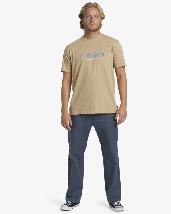Billabong T-Shirt Herren Hellbraun