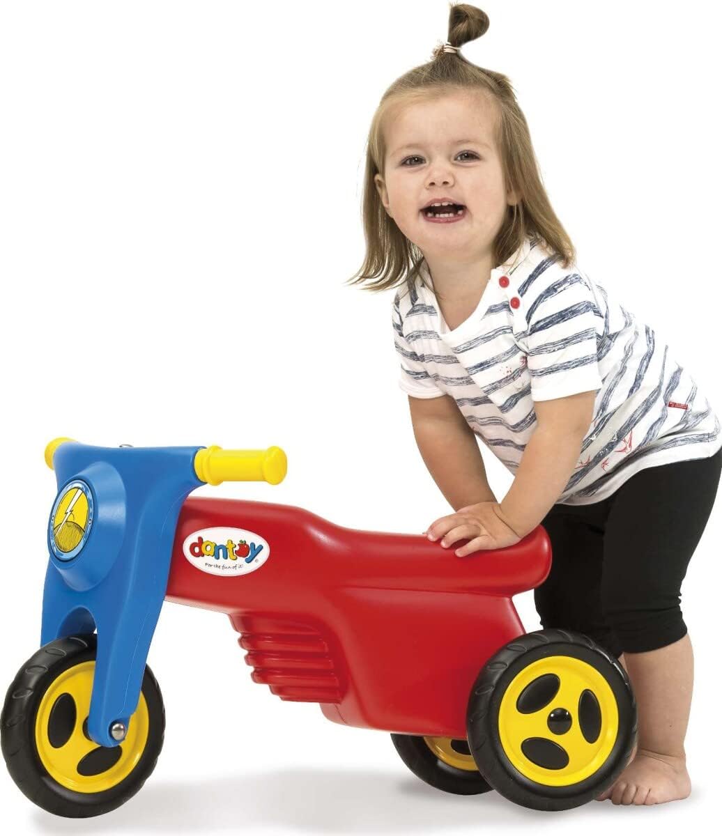 Dantoy 3321 Motorrad mit Gummirädern - Kinderfahrzeug mit 3 Rädern, L: 58,5 cm Dantoy 3321 Motorrad mit Gummirädern - Kinderfahrzeug mit 3 Rädern, L: 58,5 cm