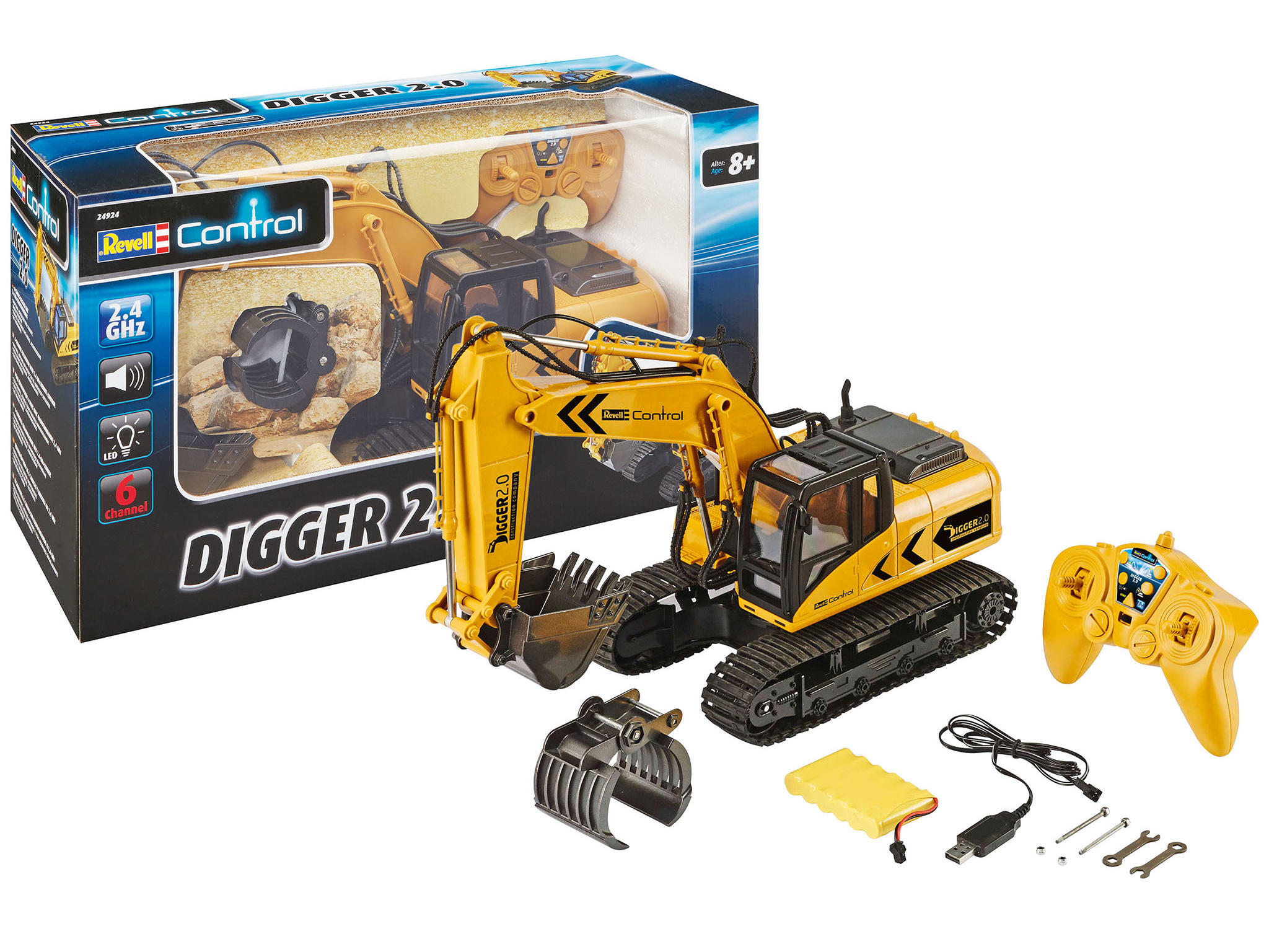 Revell_24924_RC_Bagger_\"Digger_2.0\"_Revell_Control_Ferngesteuertes_Auto