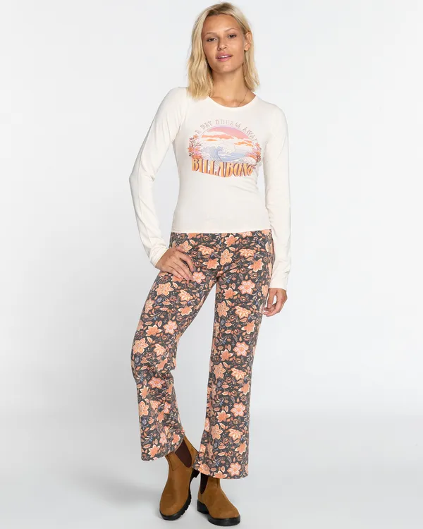 Billabong Shirt Langarm Damen Weiß