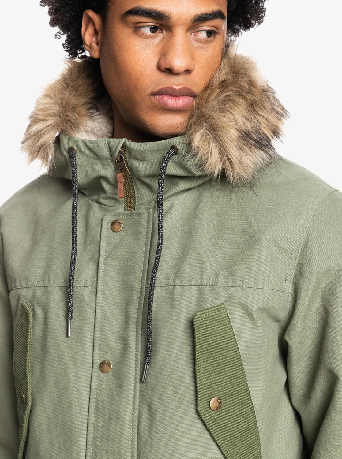 Quiksilver Long Trip - Parkajacke für Männer Grün GR. L