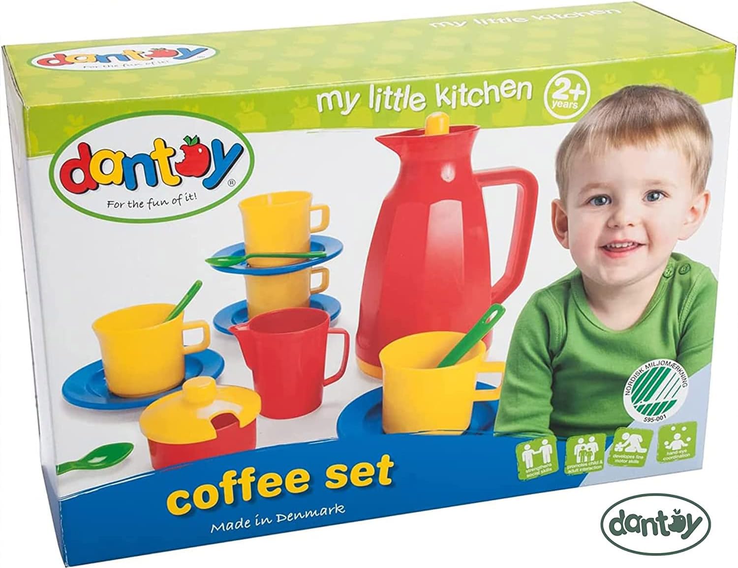 Dantoy 4445 Kinder Kaffeeservice im Box - 17-teiliges Spielset für Rollenspiele Dantoy 4445 Kinder Kaffeeservice im Box - 17-teiliges Spielset für Rollenspiele