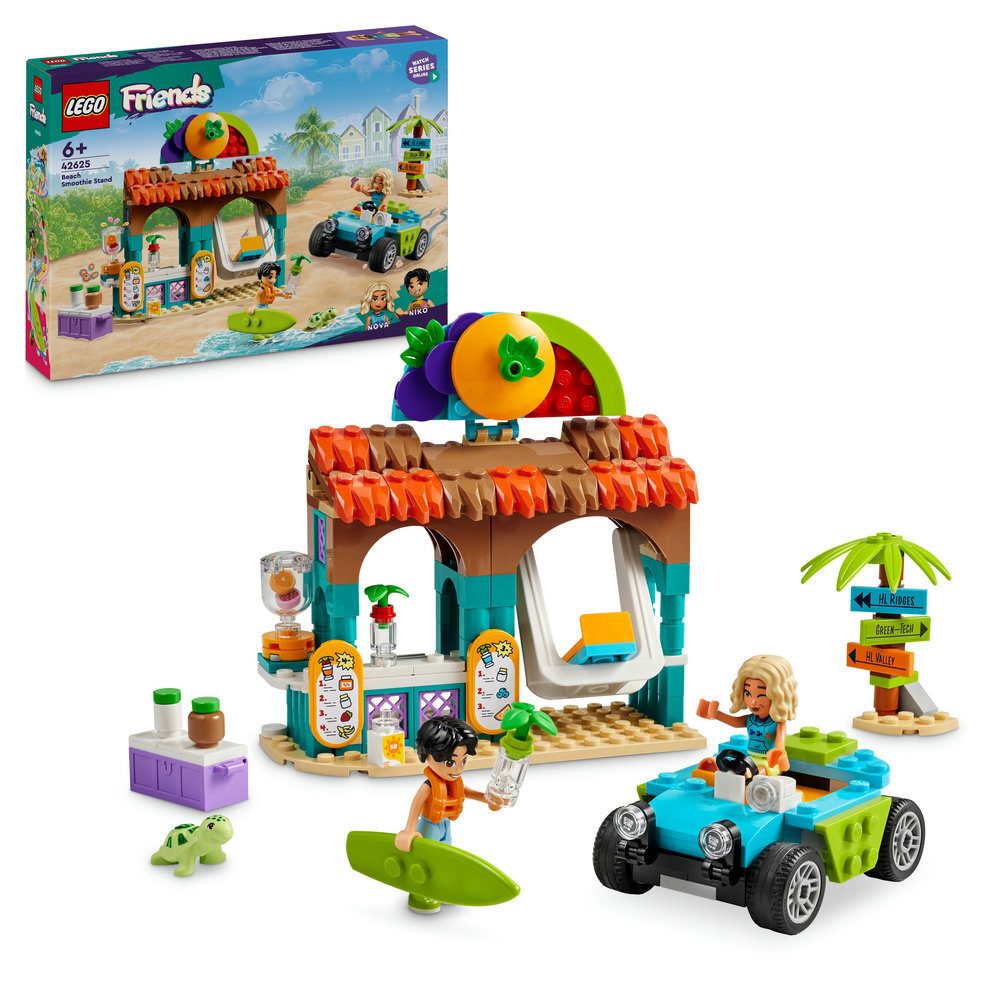 LEGO® Friends Smoothie-Stand am Strand Spielset 42625 Spielzeug, Maschine, Rad, Person