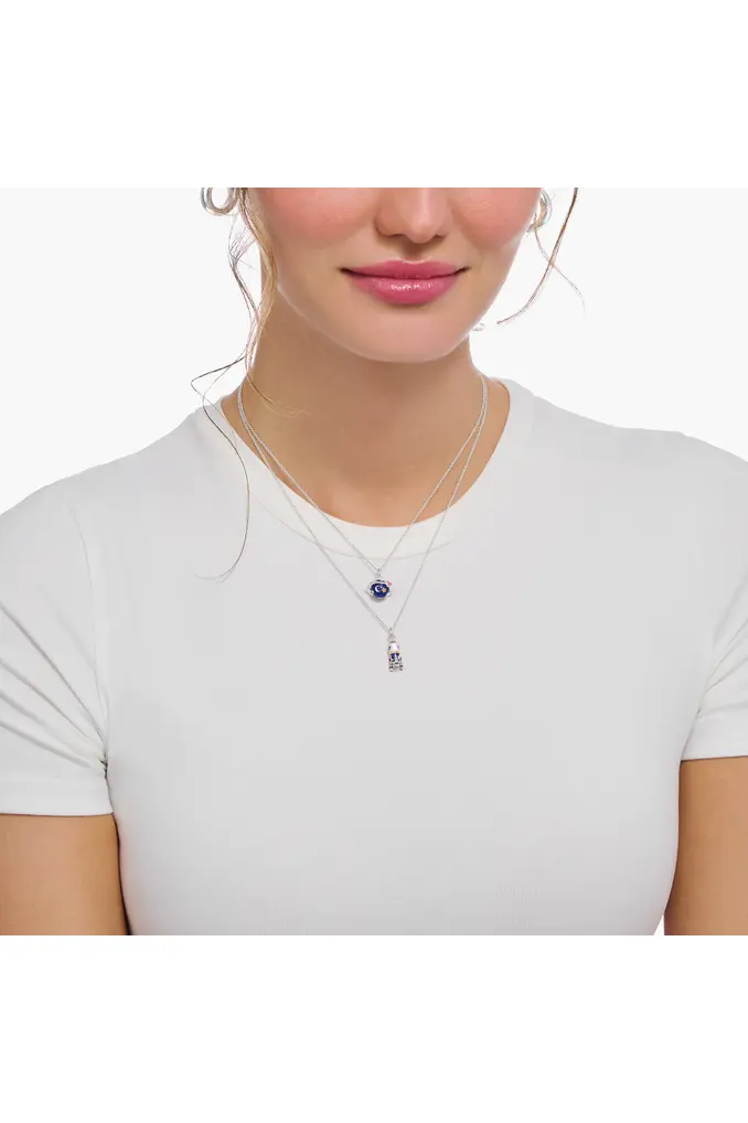 Thomas Sabo Kette Mit Anhänger Rakete Länge 45 Cm Silber KE2225-347-7-L45V