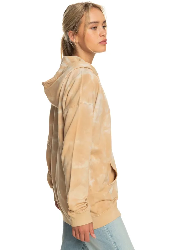 ROXY Fools Gold - Kapuzenpulli mit Reißverschluss und Batikmuster für Frauen GR. M