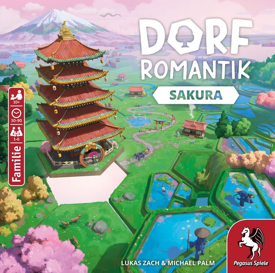 Dorfromantik Sakura Gebäude, Pagode, Schrein, Tempel, Person, Gebäude, Pagode, Schrein, Tempel, Person, Gebäude, Pagode, Schrein, Tempel, Person