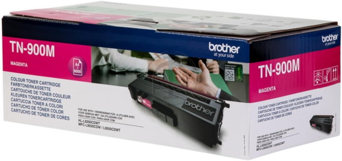 Brother TN-900M Tonerpatrone - Magenta für brillante Farbdrucke Computerausrüstung, Elektronik, Hardware, Adapter, Kiste