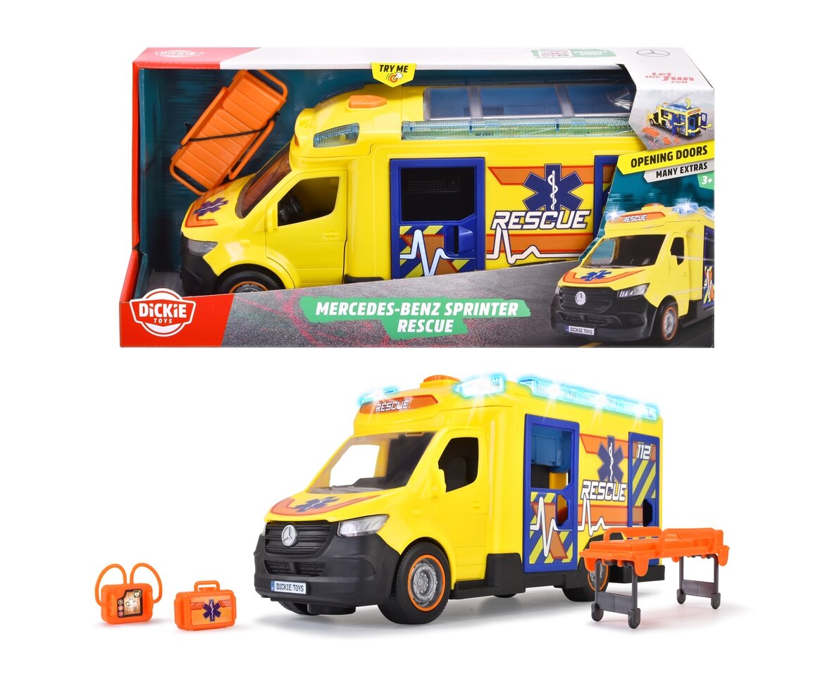 Dickie Toys Mercedes-Benz Sprinter Rescue 203716025 Dickie, Toys, Mercedes-Benz, Sprinter, Rescue, 203716025, Transport, Transporter, Fahrzeug