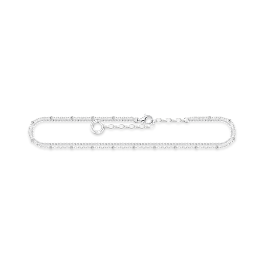 Thomas Sabo Fußkette Doppelreihig Silber Länge 27 Cm Thomas, Sabo, Fußkette, Doppelreihig, Silber, Länge, 27, Cm, Zubehor, Armreif, Schmuck, Kette