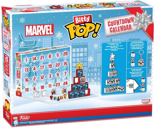 Funko Bitty POP! Countdown Calendar Marvel 2025 Adventskalender mit 24 Überraschungen