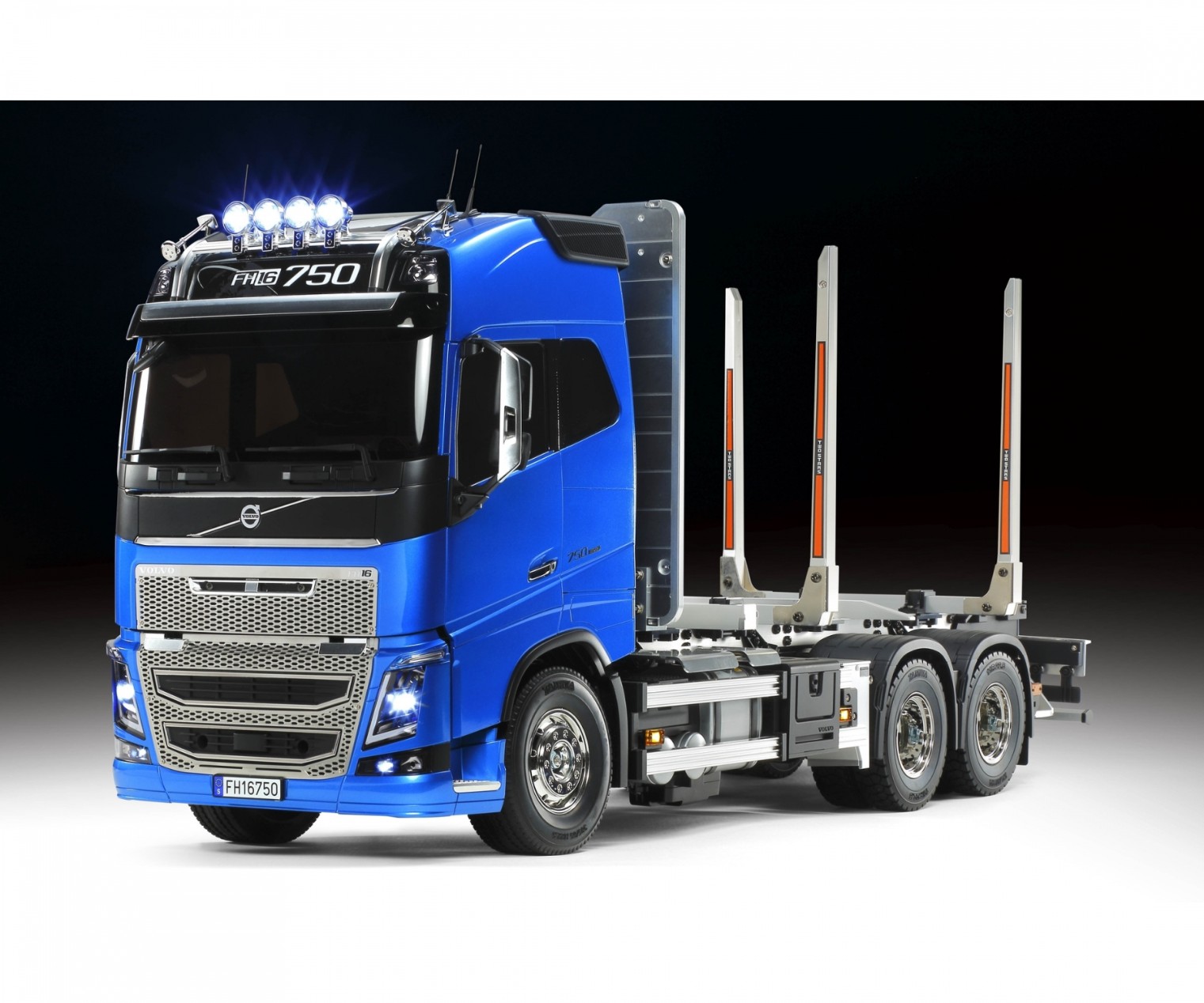 Tamiya RC Truck XB Volvo FH16 1:14 Holztransporter aufgebaut mit Fernsteuerung 300023805
