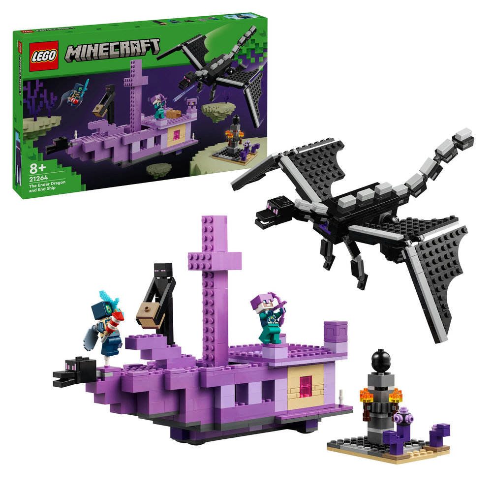 LEGO_21264_Minecraft_Der_Enderdrache_und_das_Endschiff