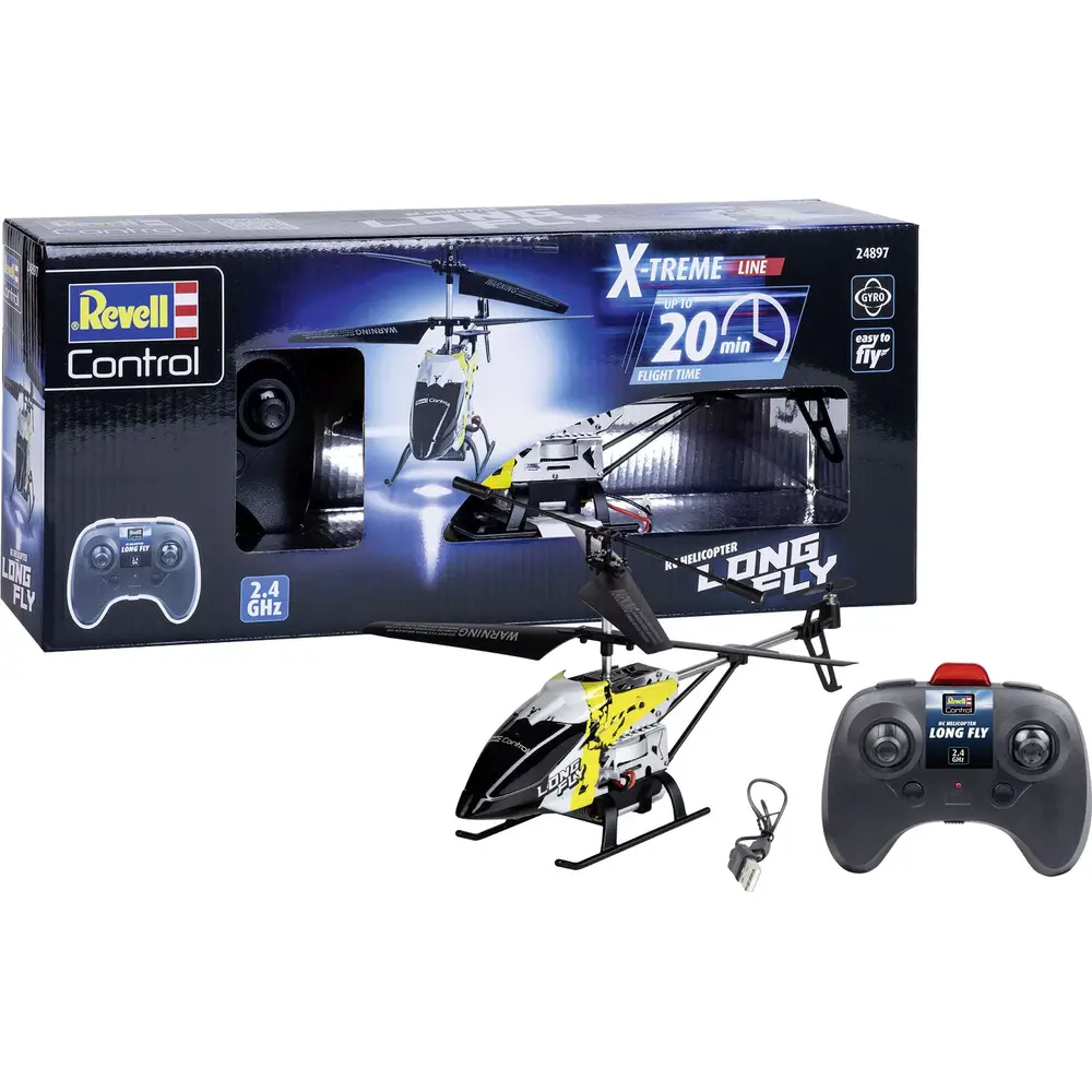 Revell 24897 RC X-TREME Helicopter Long Fly , Revell Control Ferngesteuerte Drohne