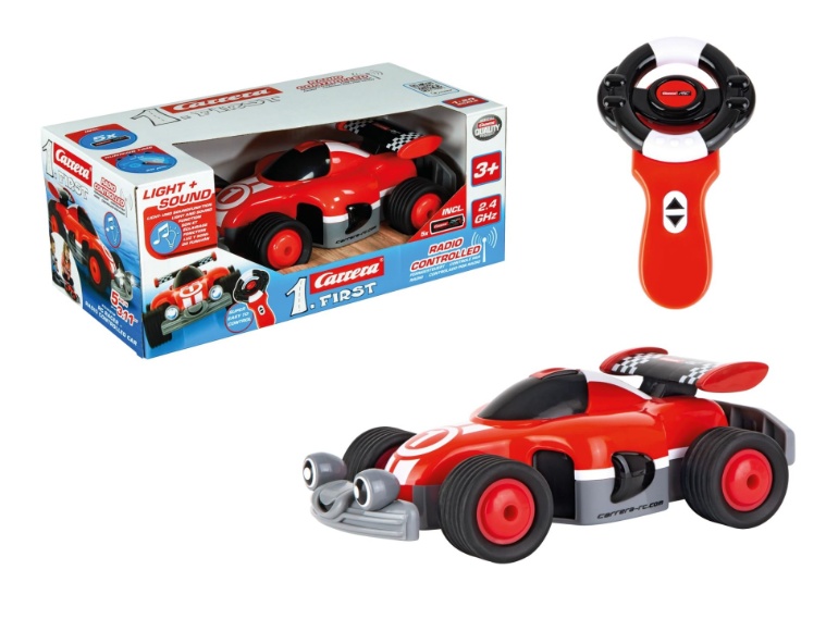 Carrera 370181073P RC First Racer mit Lenkrad-Controller für Anfänger Maschine, Sprach, Rad, Leichtmetallrad, Fahrzeug, Maschine, Rad, Sprach, Leichtmetallfelge, Fahrzeug