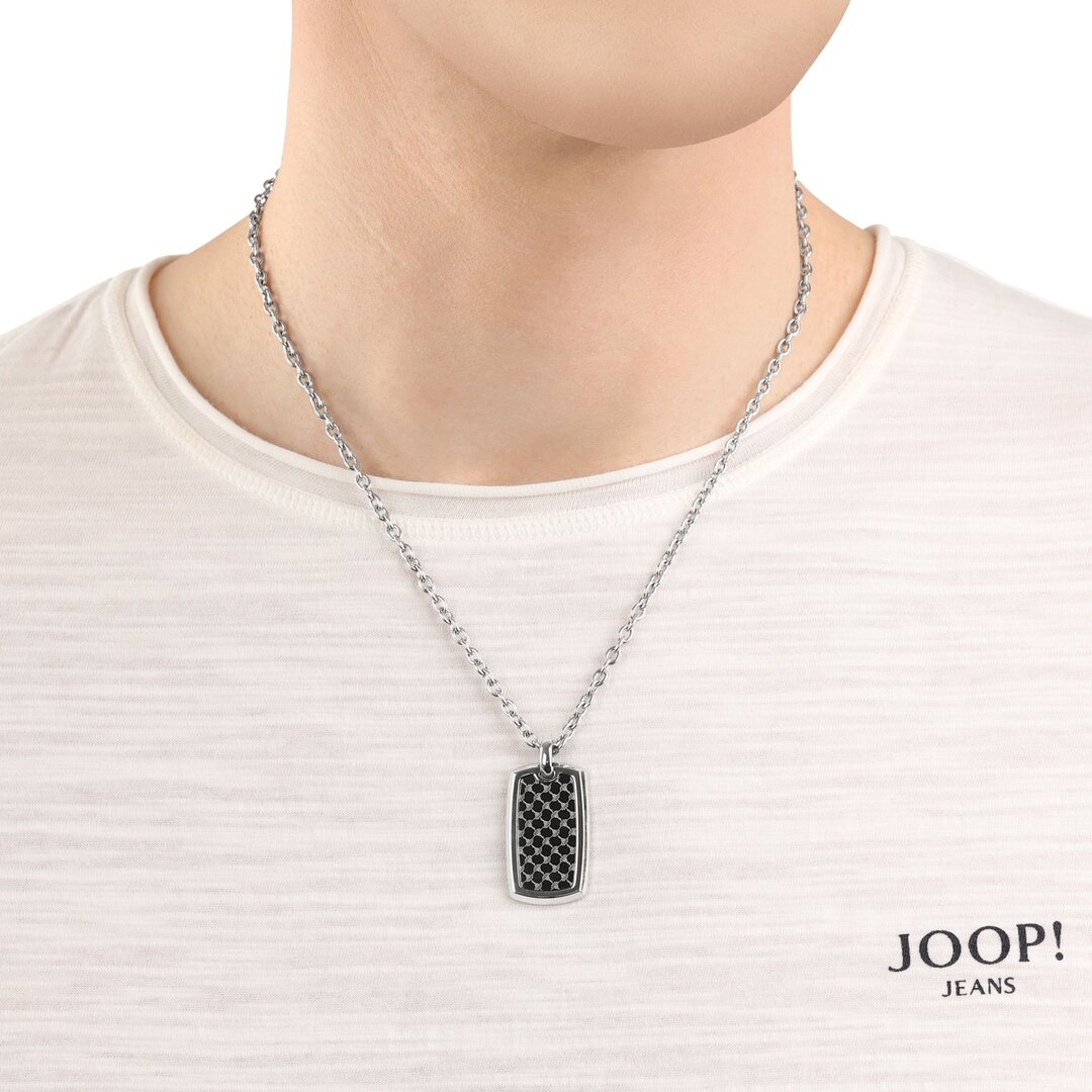 JOOP! Kette Anker Edelstahl Herren Silber 50+2 cm 2036806 Zubehor, Anhänger, Schmuck, Halskette