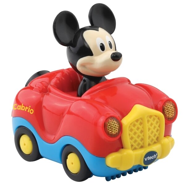 VTech Tut Tut Baby Flitzer Mickey’s Cabrio Disney, ab 12 Monaten VTech Tut Tut Baby Flitzer Mickey’s Cabrio mit original Disney-Sprache, blinkenden Scheinwerfern, Bewegungssensoren, 3 Lieder & 6 Melodien, Kindersicheres Batteriefach, ab 12 Monaten,