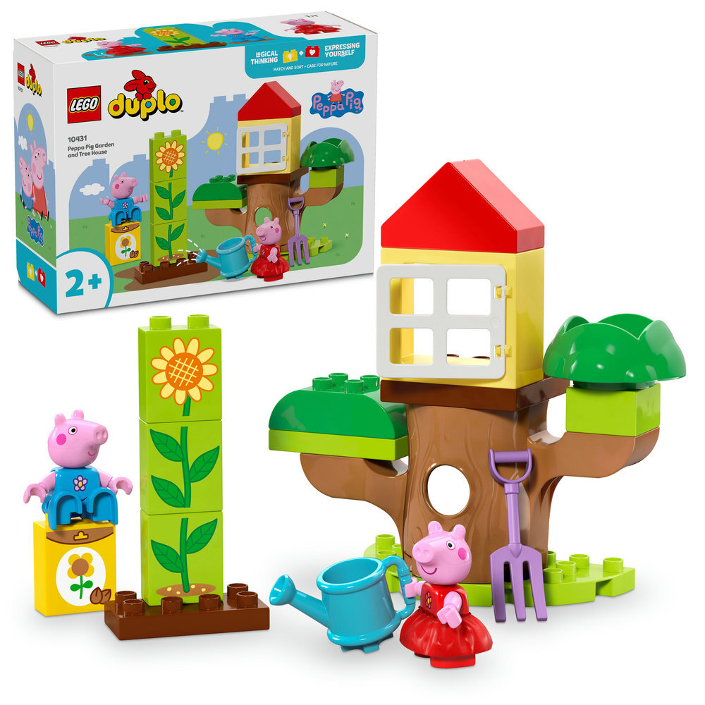 LEGO 10431 DUPLO Peppas Garten mit Baumhaus Spielzeug