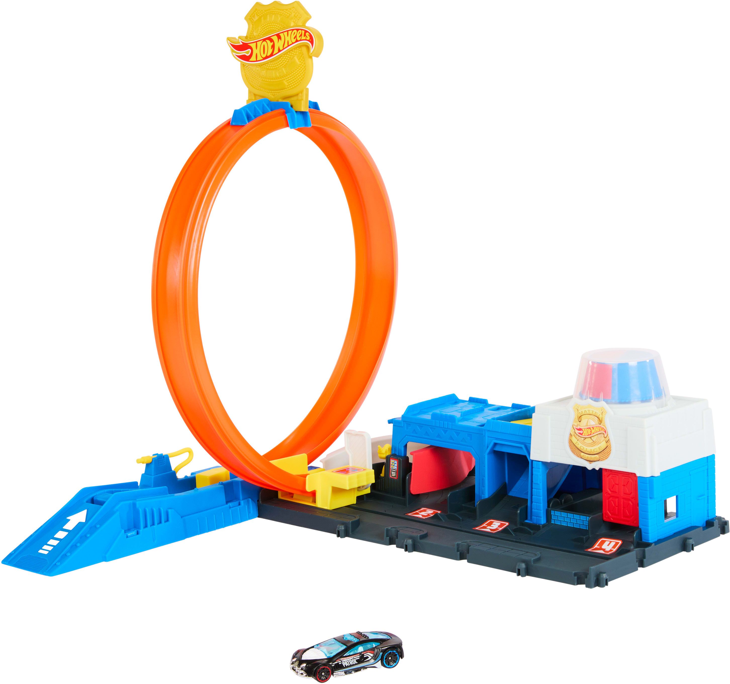 Hot Wheels City Super Polizeiwache-Spielset mit Spielzeug-Polizeiwagen im Maßstab 1:64 und anpassbarer Rennbahn mit Lo Hot, Wheels, City, Super, Polizeiwache-Spielset, mit, Spielzeug-Polizeiwagen, im, Maßstab, 1:64, und, anpassbarer, Rennbahn, mit, Lo, Plastik, Spielzeug, Auto, Transport, Fahrzeug, Plastik, Spielzeug, Auto, Transport, Fahrzeug, Plastik, Spielzeug, Auto, T