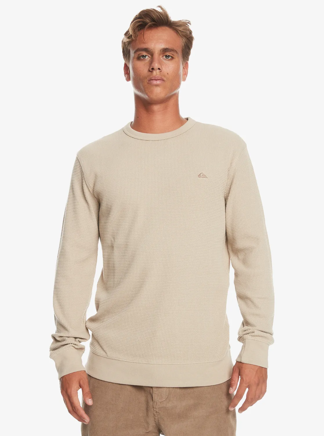 Quiksilver Flanders Waffle - Longsleeve für Männer Taupe GR. L
