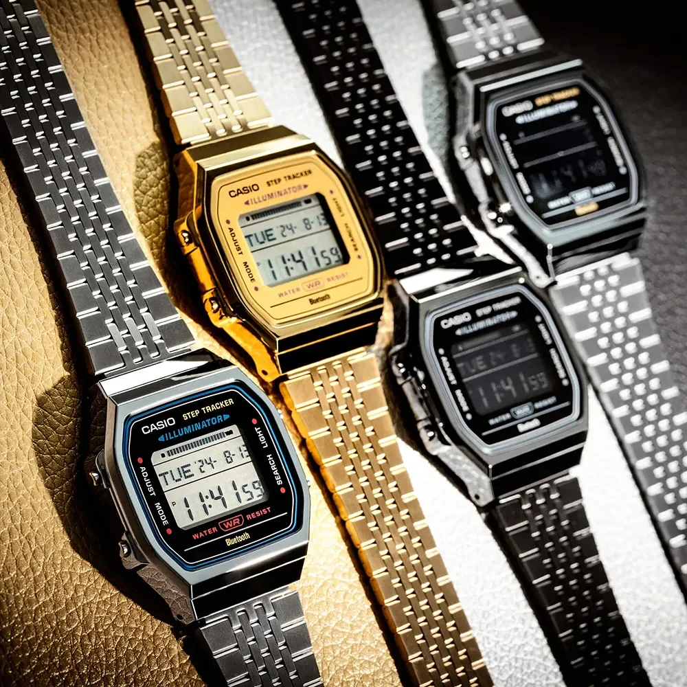 CASIO vintage ABL-100WE conect Schwarz Grau uhr