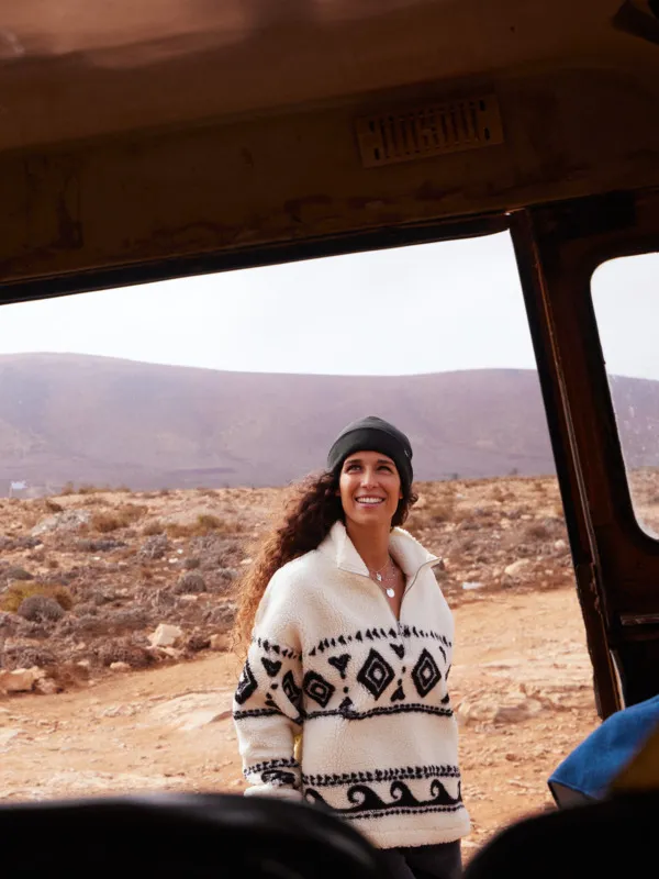 ROXY Treasure Soul - Polarfleece-Pulli mit Halbreißverschluss für Frauen GR. L