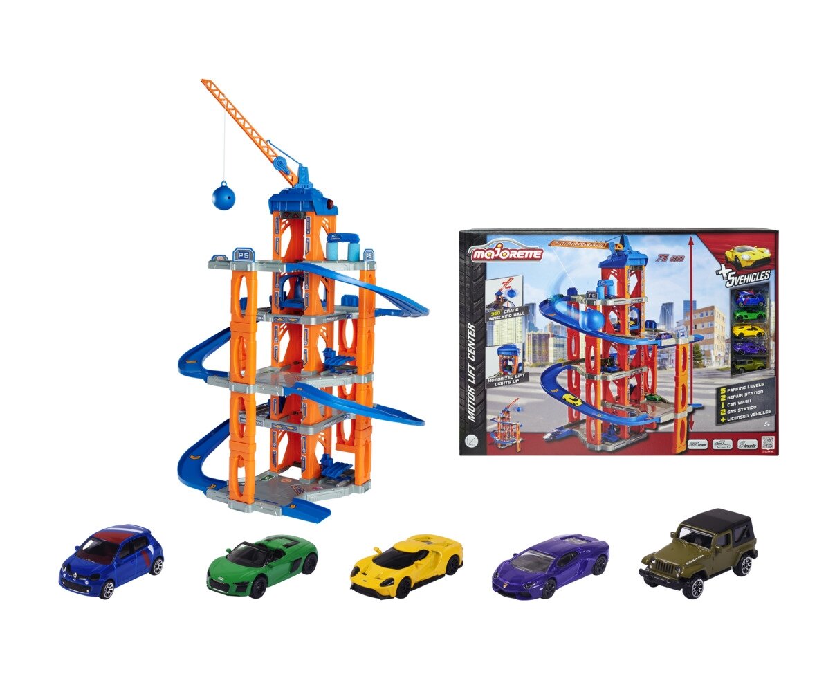 Majorette_Motor_Lift_Center_+_5_Cars_(212059987), Spielzeug, Spielbereich, Auto, Spielbereich im Freien, Draußen