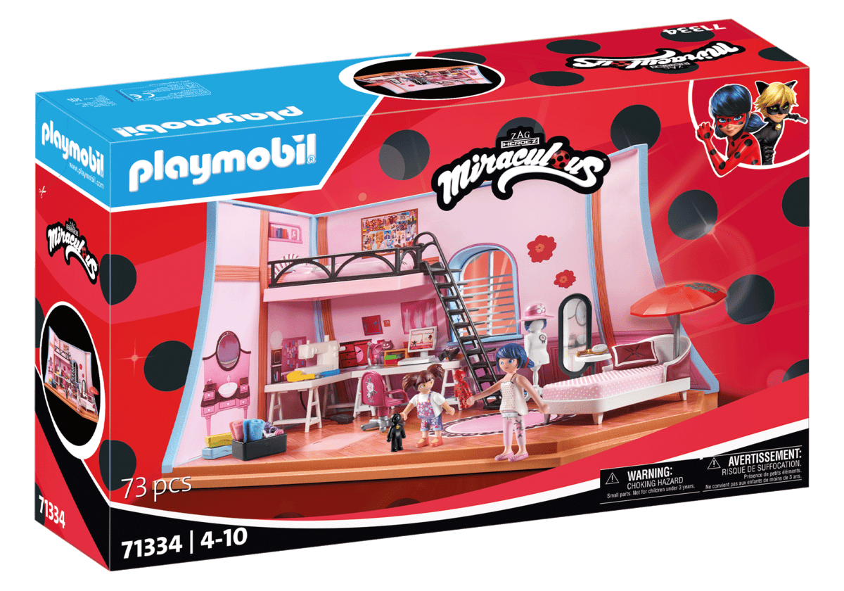 PLAYMOBIL, 71334, Miraculous, Marinettes, Loft, Person, Kind, Weiblich, Mädchen, Drinnen