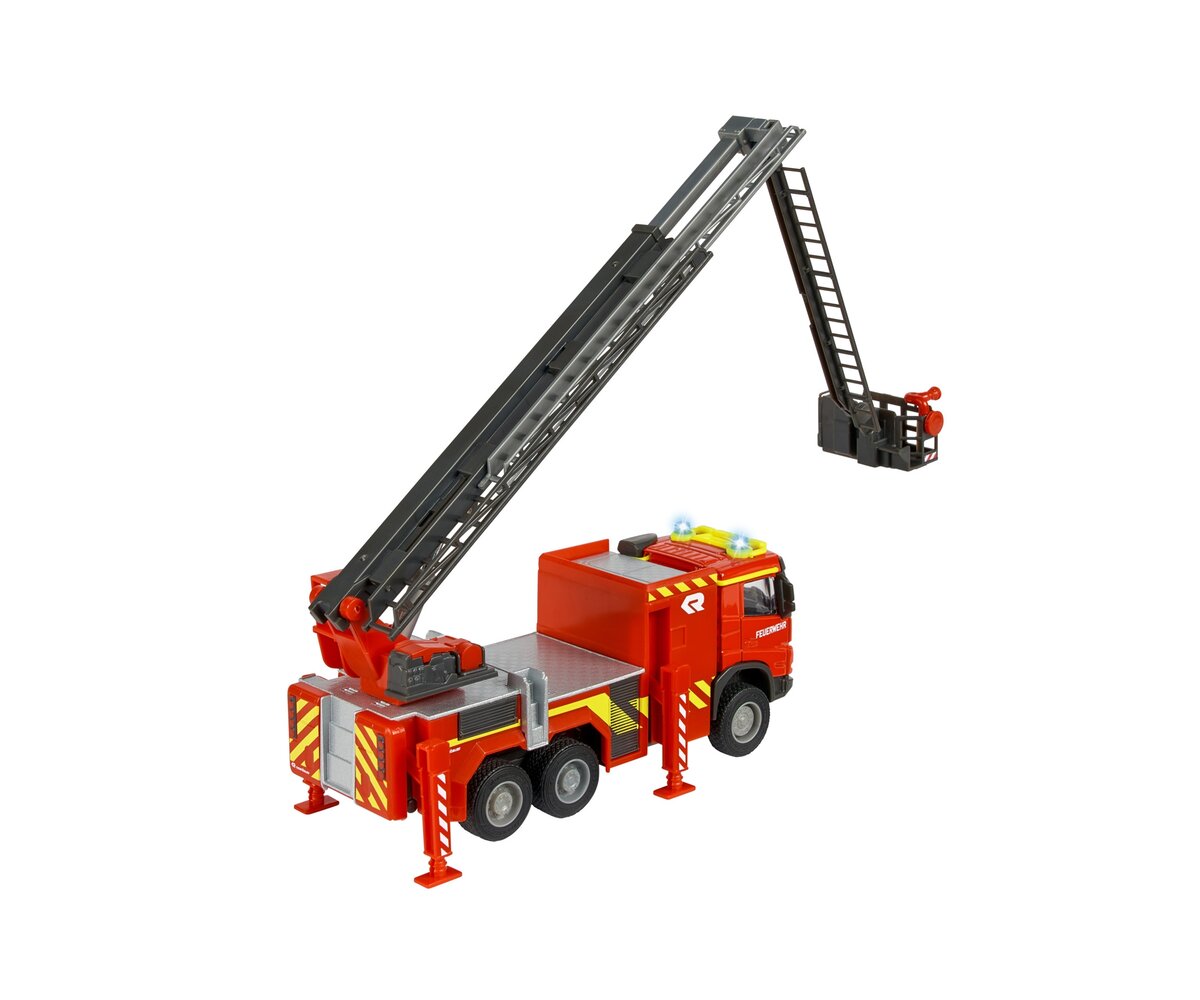 Majorette Volvo Truck Fire Engine (213713000) Spielzeug, Konstruktion, Baukran, Maschine, Rad