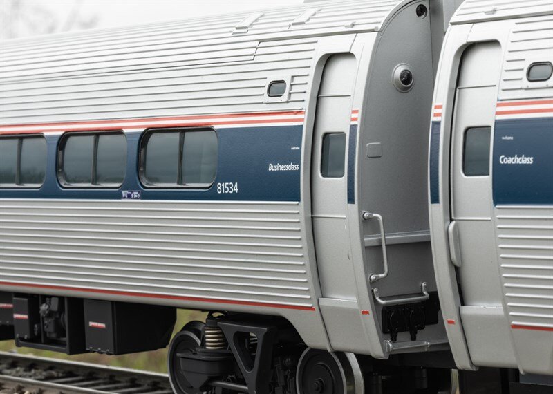 LGB L31203 Amtrak Schnellzugw.Couach Pha Eisenbahn, Zug, Transport, Fahrzeug, Rad