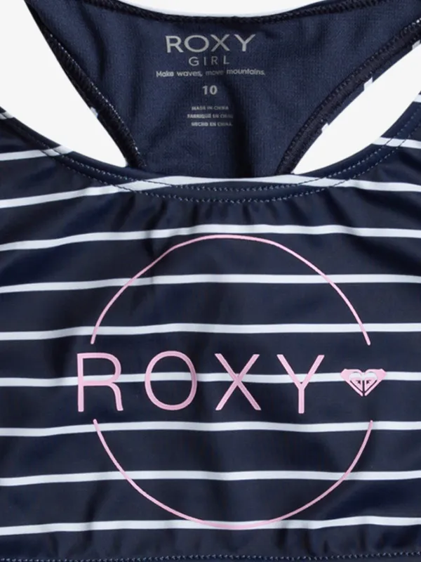 ROXY Bico Basic Stripe - Zweiteiliges Crop-Top-Bikini-Set für Mädchen 6-16 GR. 10