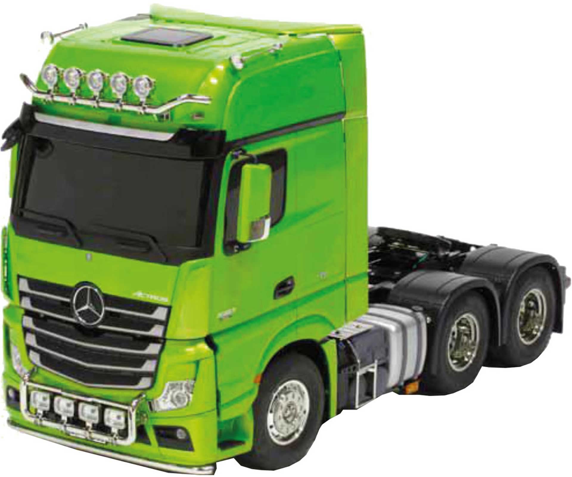 Tamiya  RC Truck XB MB Actros 3363 Grün 1:14 Full Option Aufgebaut mit Fernsteuerung 300023801