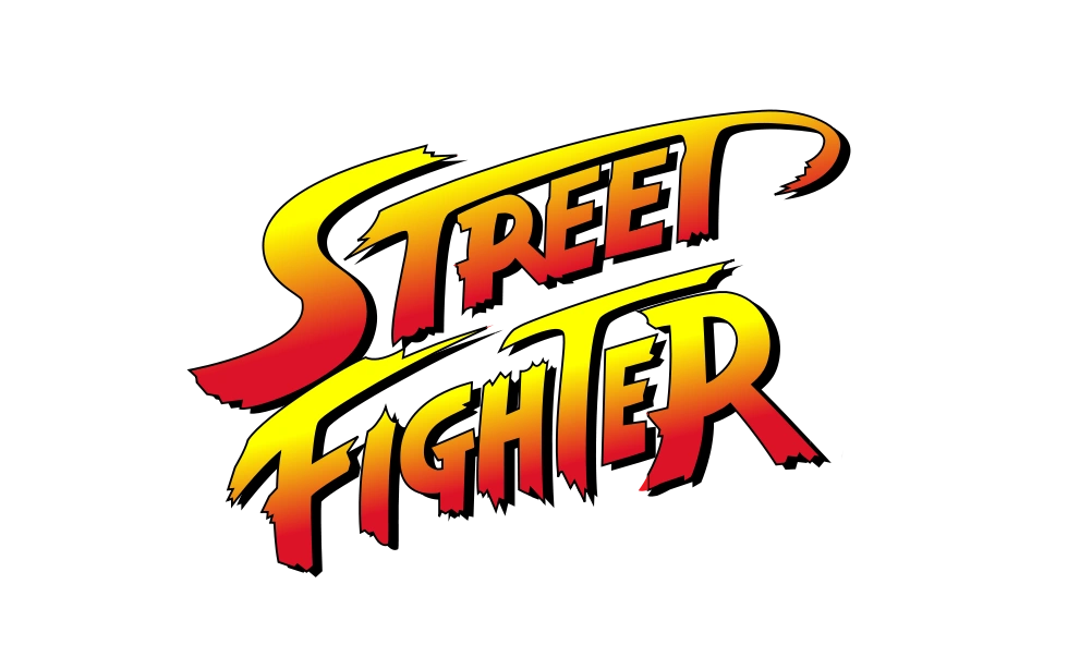 Street Fighter Logo Offizielles Logo der Videospielreihe in stilisierter Schrift