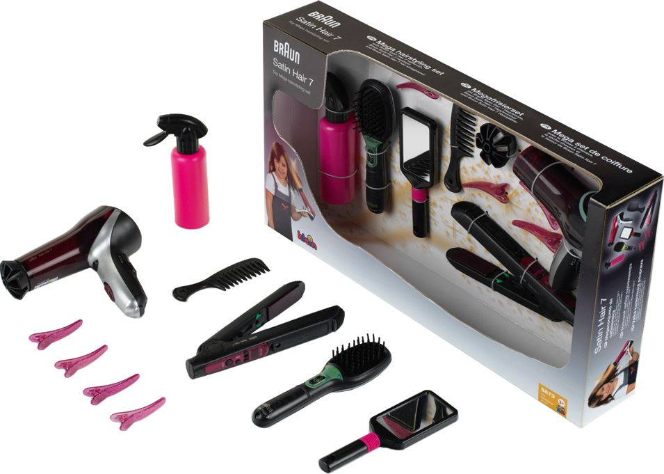 Theo Klein Braun Satin Hair 7 Mega Set Theo, Klein, Braun, Satin, Hair, 7, Mega, Set, Person, Fön, Elektrisches, Gerät, Werkzeug, Zahnbürste