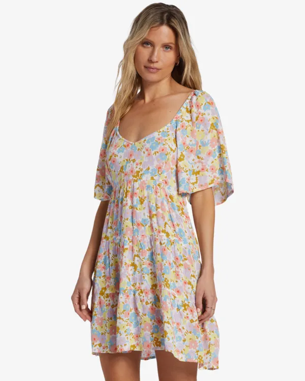 Billabong Kleid Damen Blumen GR. L