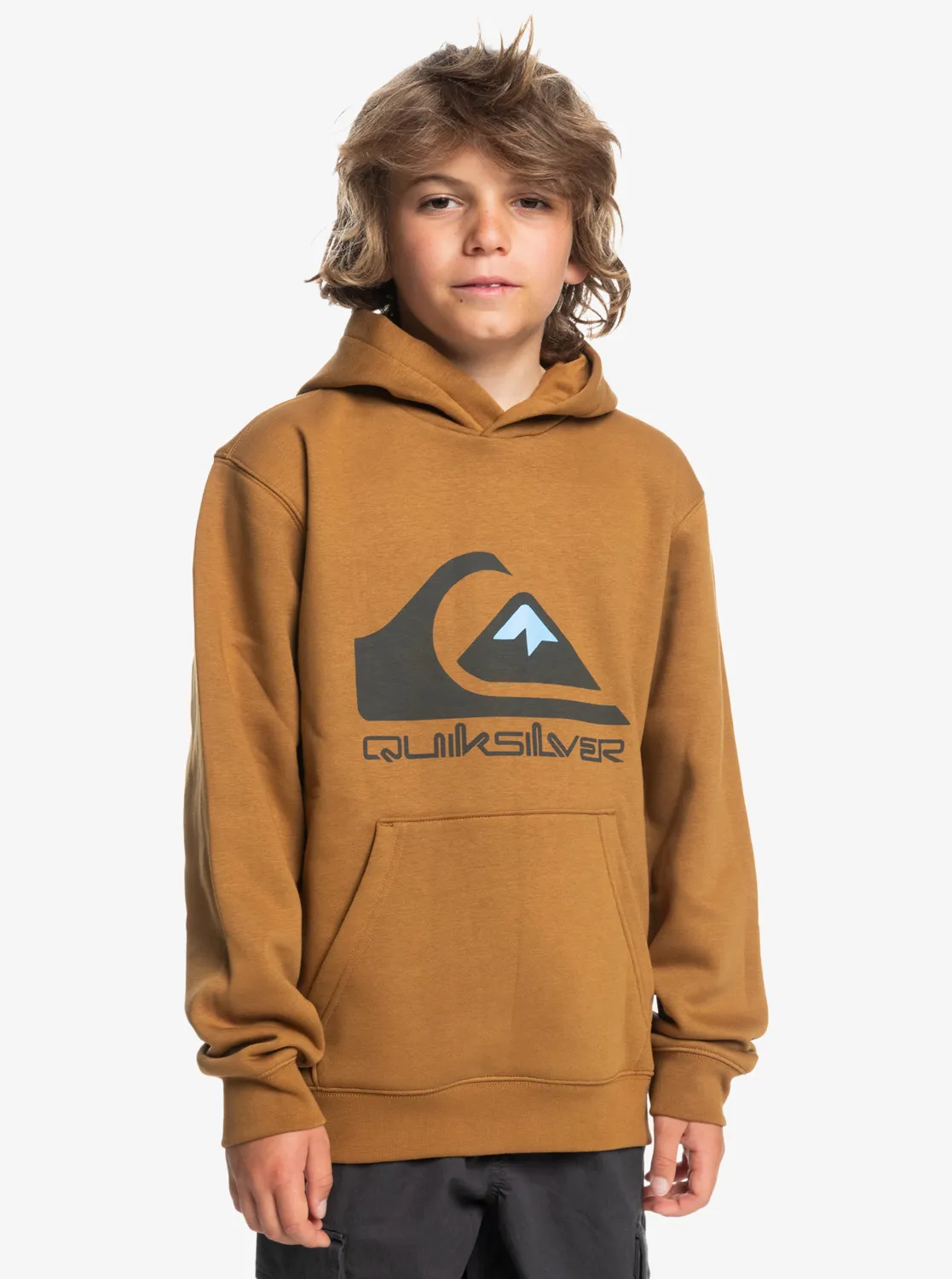 Quiksilver Big Logo - Kapuzenpulli für Jungen 8-16 Caramel GR. S