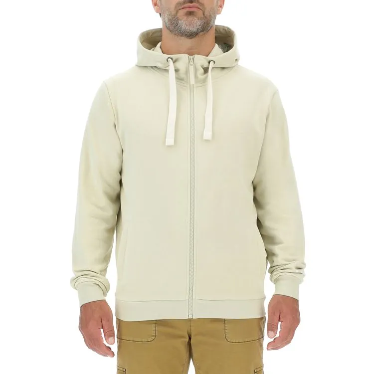 JEEP Herren Kapuzenjacke O103180WH - Weiße Sweatjacke mit Jeep-Star-Print und Reißverschluss GR. XXL