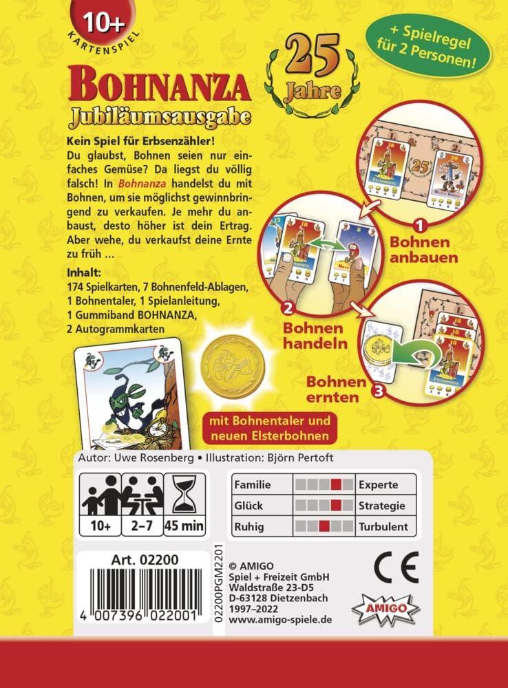 Amigo 02200 Bohnanza 25 Jahre Edition Amigo 02200 Bohnanza 25 Jahre Edition