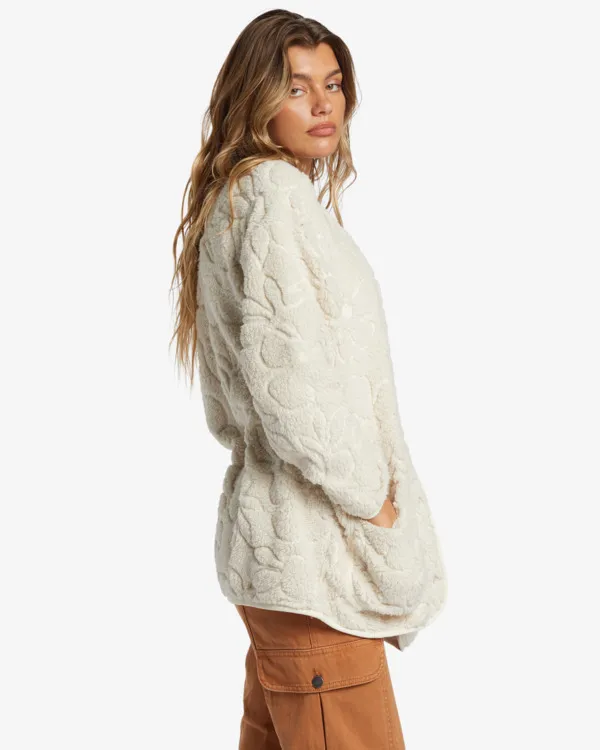 Billabong Jacke Damen Fleece Weiß GR. L
