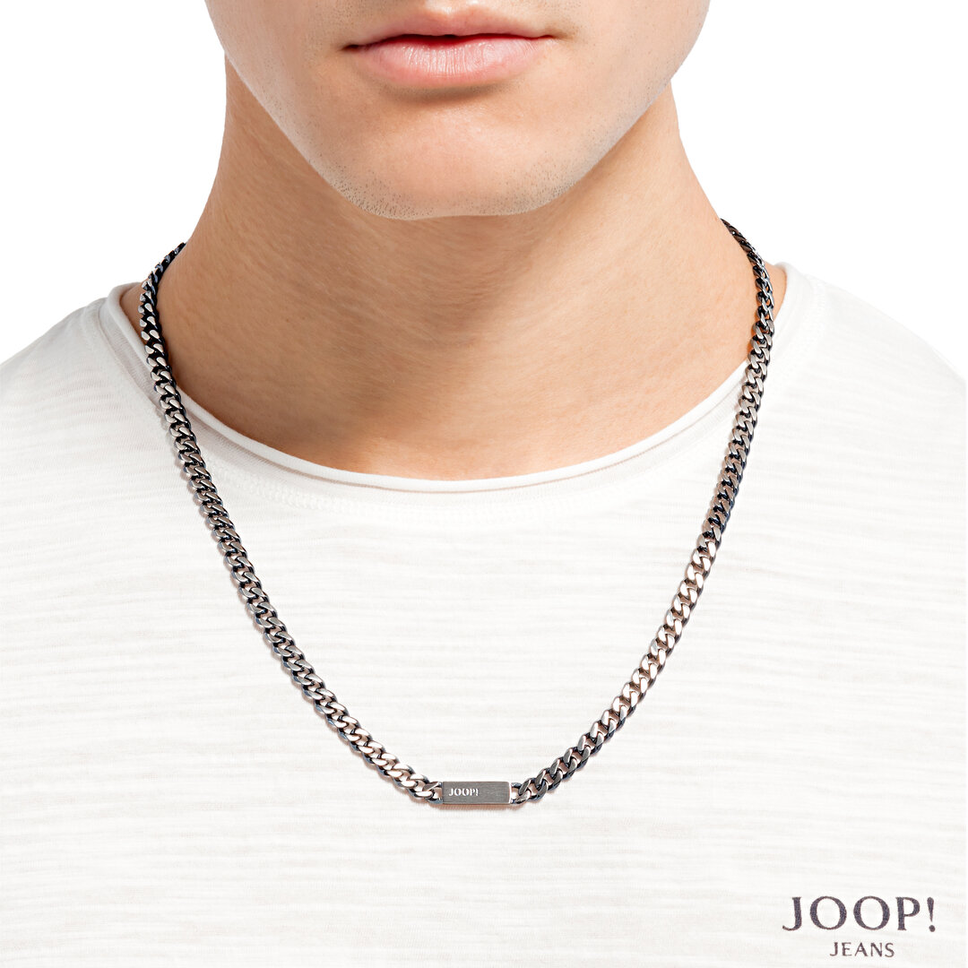 JOOP! Kette Panzer Edelstahl Herren Silber 60 cm 2028379 Zubehor, Schmuck, Halskette, Anhänger