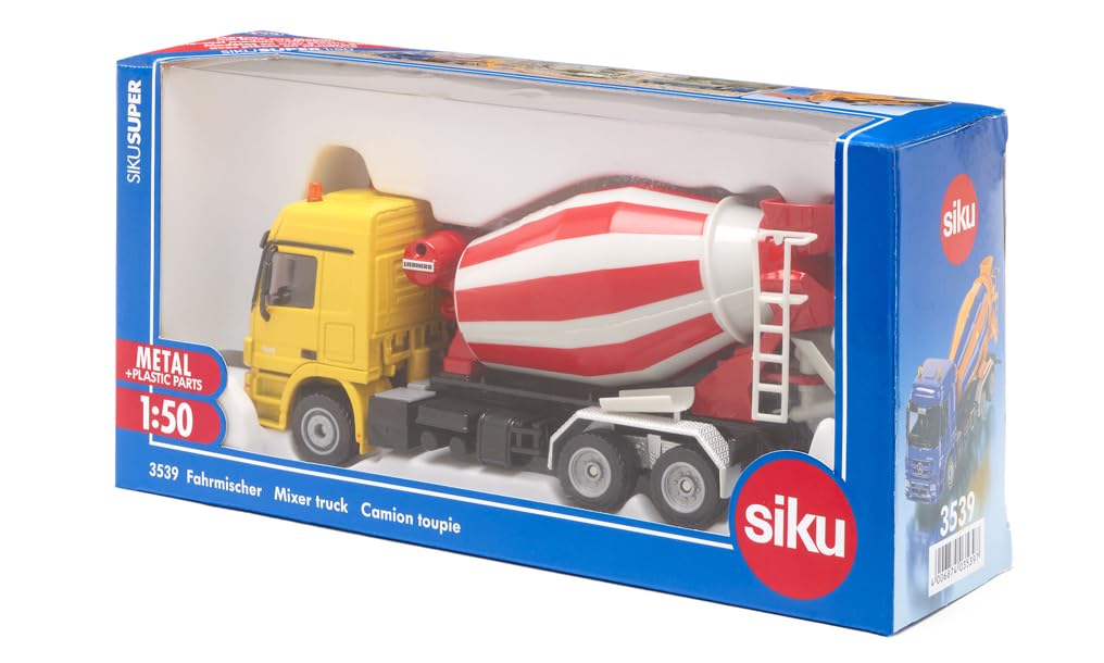 Siku Fahrmischer Mercedes-Benz mit Liebherr Aufbau 10353900004 Anhänger-LKW, Lastwagen, Fahrzeug, Maschine, Rad