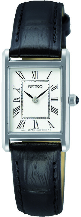 Seiko, SWR053P1, Damenuhr, Armbanduhr, mit, Lederband, Armbanduhr, Arm, Körperteil, Person
